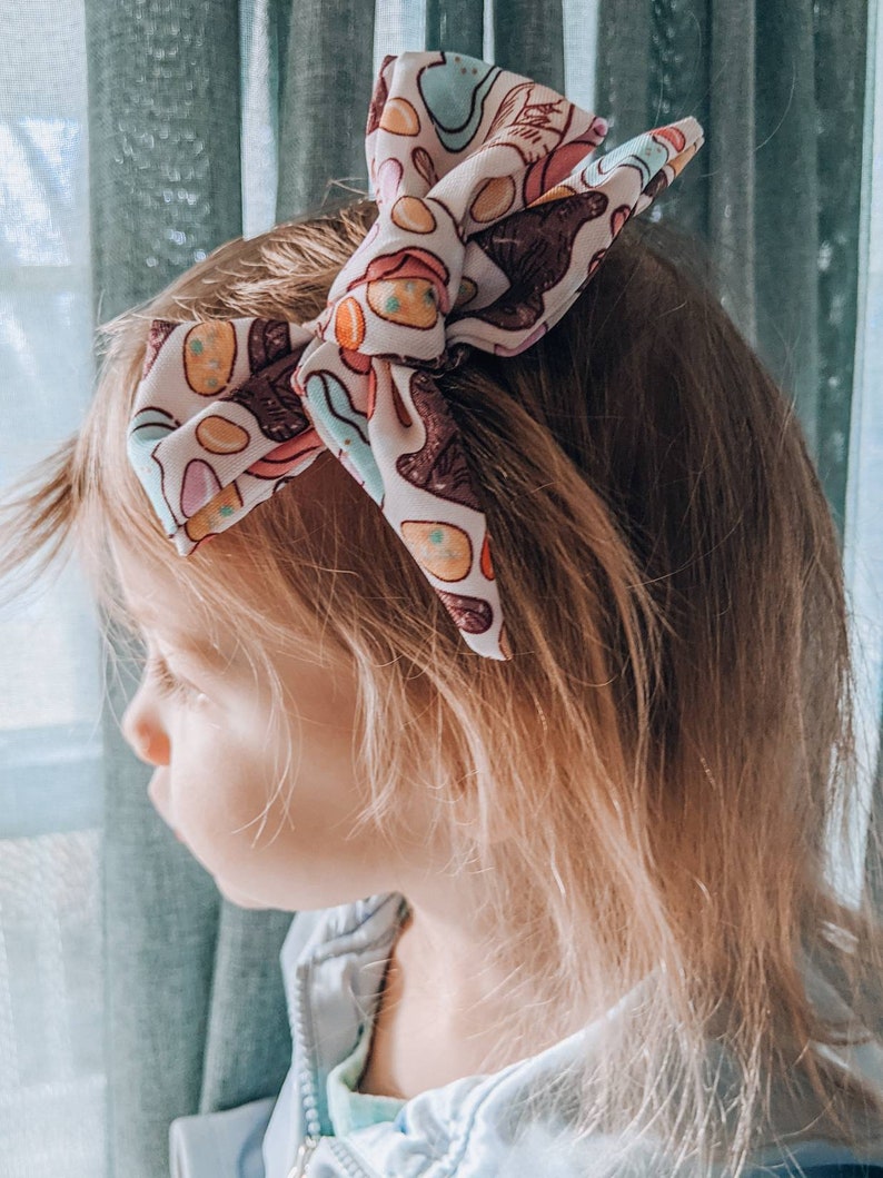 Large Hair Accessory Girls /& Toddlers Knotted Style Hair Clip Hunny Bunny Bow Jelly Bean Easter Eggs Rabbit Candy Peeps Spring