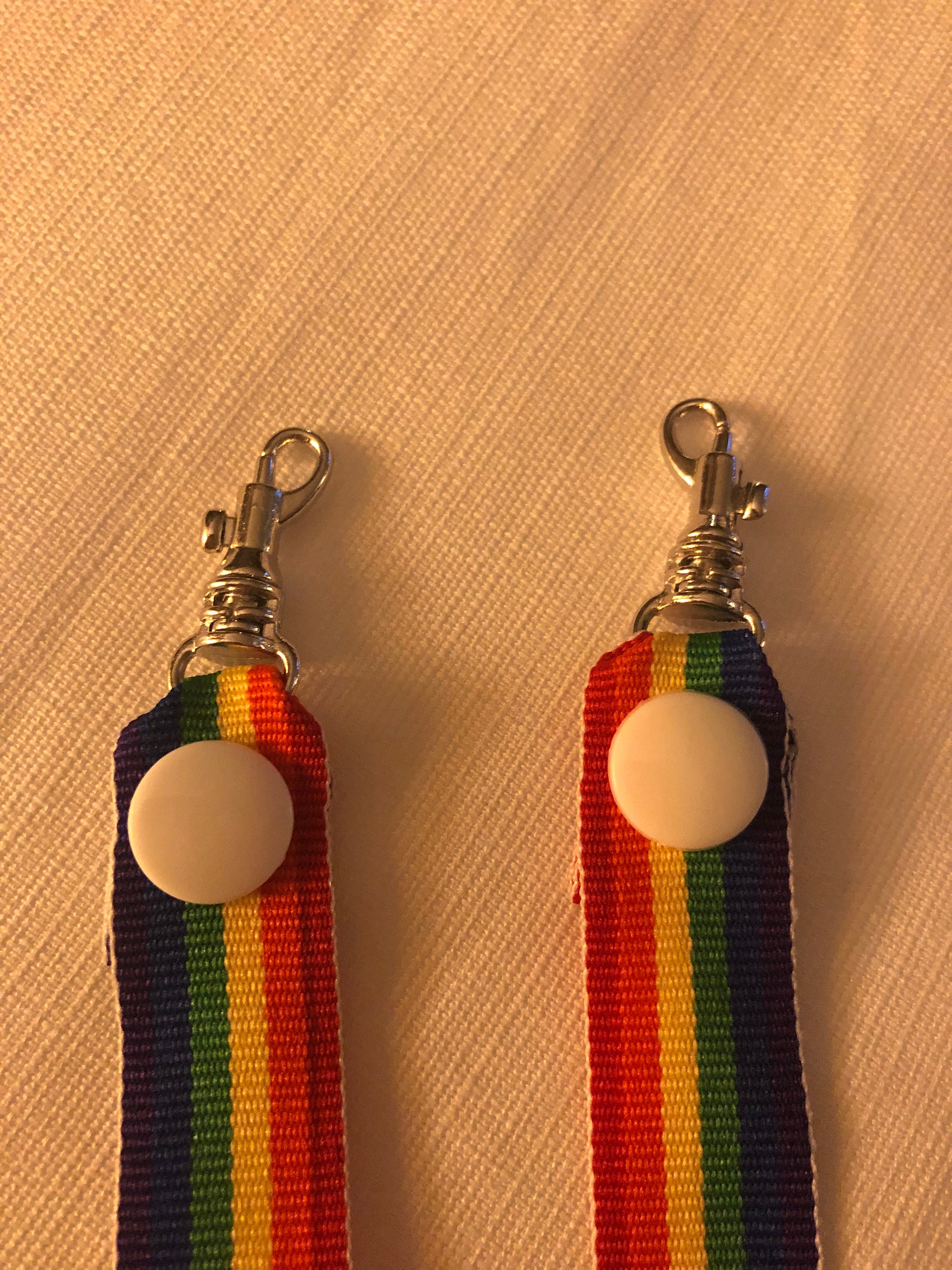 Adult/Child Face Mask Lanyard Rainbow Etsy Italia