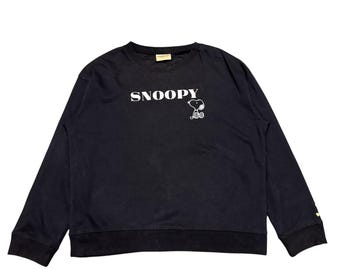 Bluza z okrągłym dekoltem w stylu vintage Peanuts Snoopy – premiera japońska