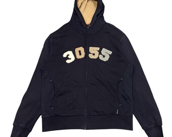 Bluza z kapturem i zamkiem błyskawicznym Vintage Hugo Boss Orange Label "3055"