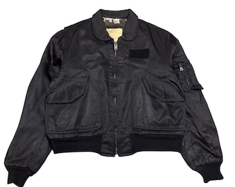 Kurtka lotnicza Vintage I.S.S. New York „Titan Cloth” CWU-55/P z lat 90. – wyprodukowana w USA