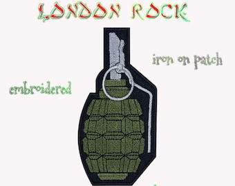 Grenade Fer à broder sur patch