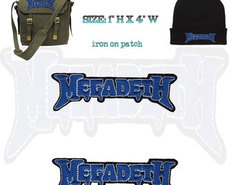 Megadeth rock Metal band Embroidered Iron/sew op Applique