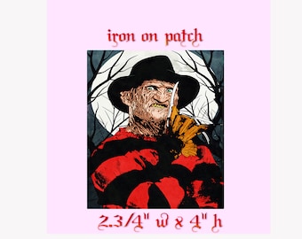 Freddy Krueger Horror iron-on Patch