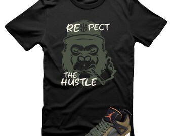 UNISEX TEE SHIRT - Short Sleeve Tee, Crewneck Tee Smoker Bear Respect The Hustle, Graphic Print Tee Shirt, Pullover Tee Shirt, Softstyle Tee