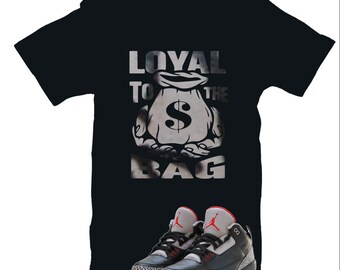 UNISEX TEE SHIRT - Short Sleeve Tee, Crewneck Tee Spell Out Loyal To The Bag, Graphic Print Tee Shirt, Pullover Tee Shirt, Softstyle Tee
