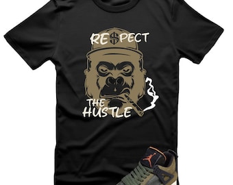 UNISEX TEE SHIRT - Short Sleeve Tee, Crewneck Tee Smoker Bear Respect The Hustle, Graphic Print Tee Shirt, Pullover Tee Shirt, Softstyle Tee