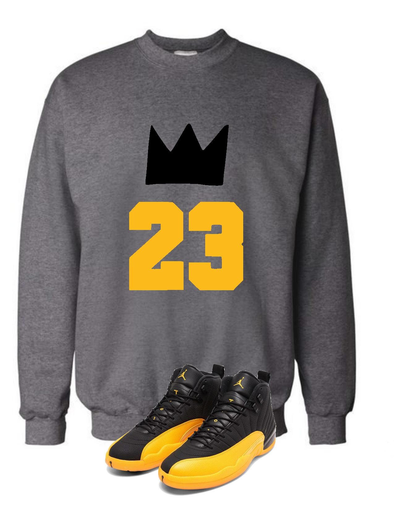 Michael Jordan negro 12 XII suéter de cuello redondo nuevo Etsy España