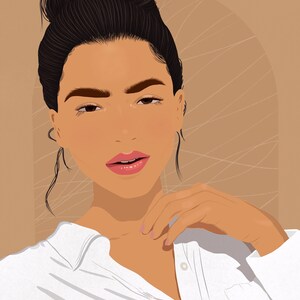 Ilustración de retrato, Retrato personalizado, Ilustración a partir de una foto, Regalo de San Valentín, Cumpleaños, Aniversario