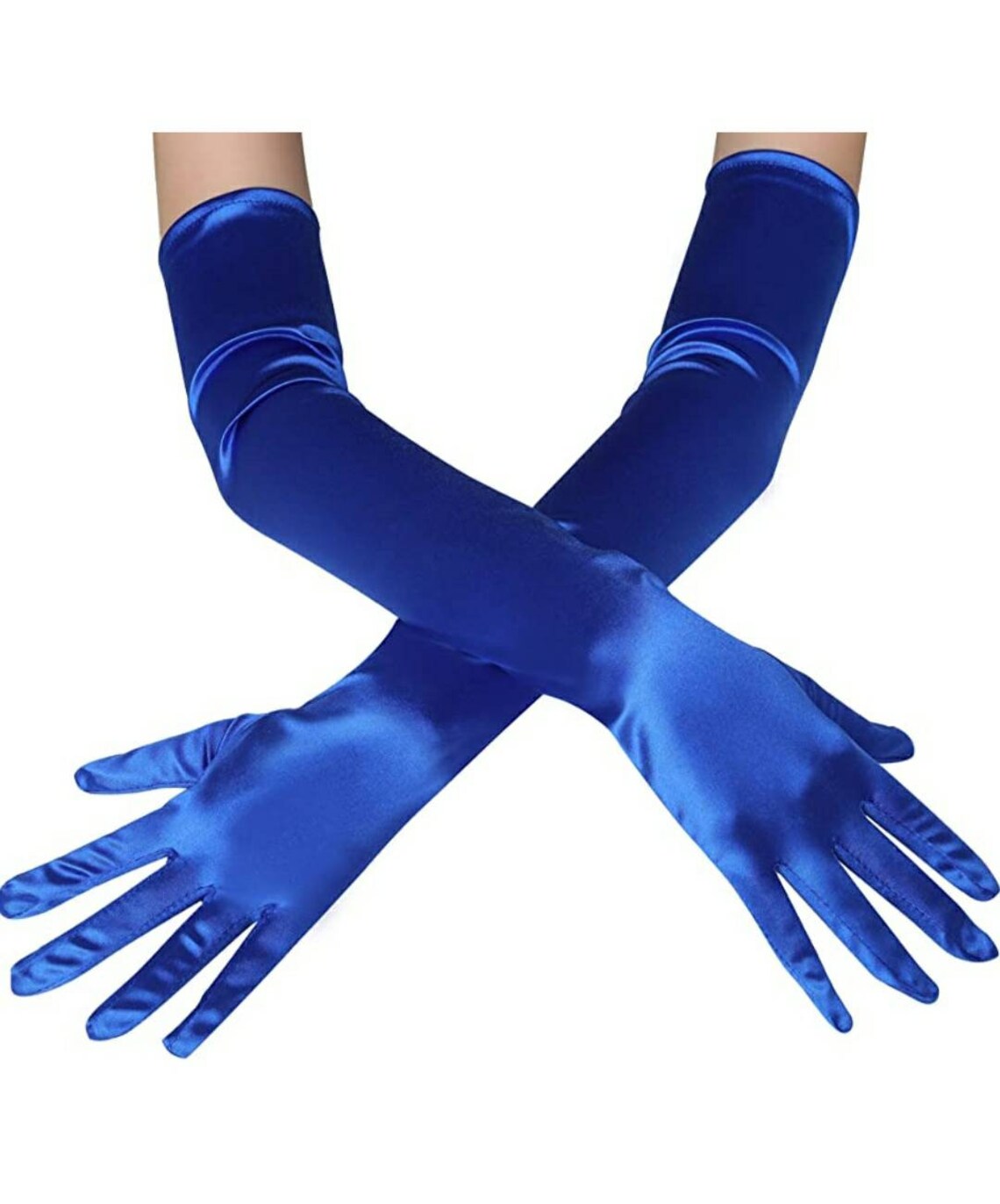Opera gloves in uk Royal blue opera gloves satin gloves Etsy