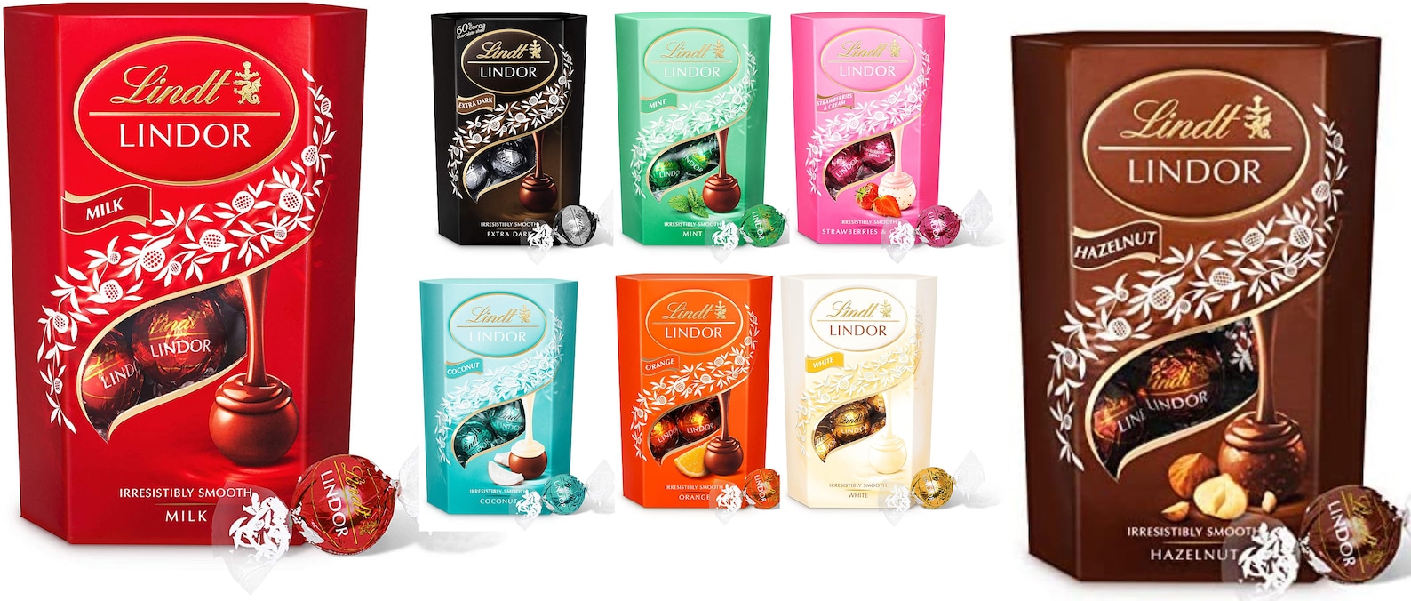 Lindt Lindor Chocolate Truffles Box Approximate 16 Balls 200g Etsy