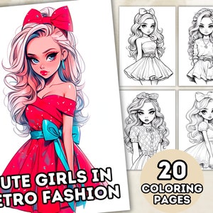 FASHION COLORING BOOK FOR GIRLS: 95 Cute Designs with Fabulous Beauty  Fashion Style, Gorgeous Stylish Fashion Coloring Pages for Girls Ages 8-12