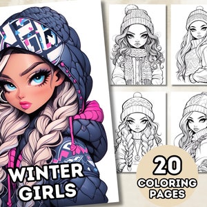 56 Cute Darling Young Gnome Girl, Coloring Pages for Adults and