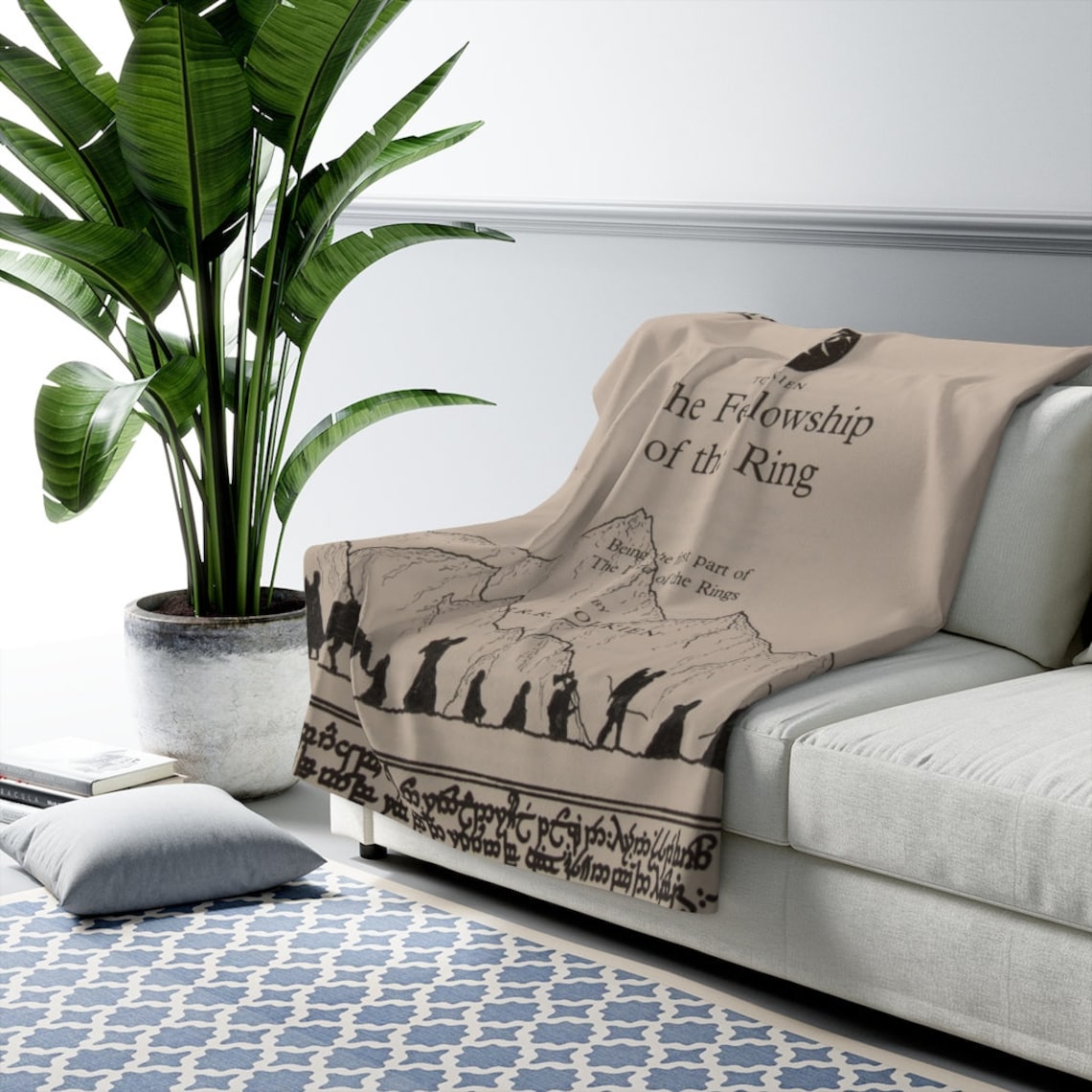 The Lord of the Ring Blanket Etsy