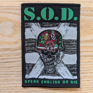Stormtroopers of Death S.O.D Woven Patch 12 x 8cm