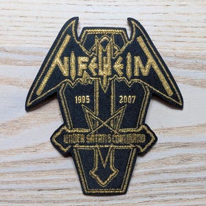 Nifelheim Woven Iron on Patch 10 x 9cm