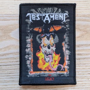 Testament The Legacy Woven Sew On Patch 12.5 x 9cm