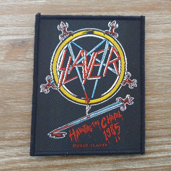 Slayer Haunting the Chapel 1985 Patch 10 x 7.5cm