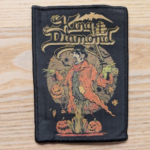 King Diamond Halloween Woven Patch 13 x 9cm