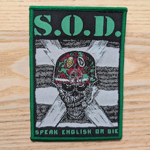 Stormtroopers of Death S.O.D Woven Patch 12 x 8cm