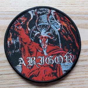 Abigor Woven Patch 9cm Diameter