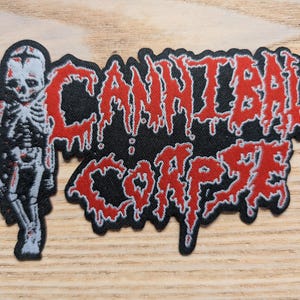 Cannibal Corpse Skeleton Iron On Patch 14.5 x 9cm