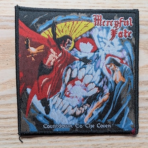 Mercyful Fate Countdown to the Coven Woven Patch 10 x 10cm