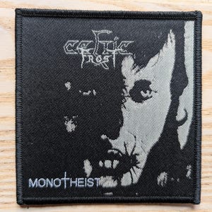 Celtic Frost Monotheist Woven Sew On Patch 10 x 10cm