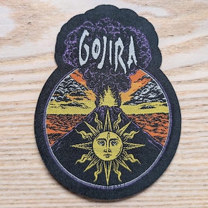 Gojira Woven Sew On Patch 12 x 9cm