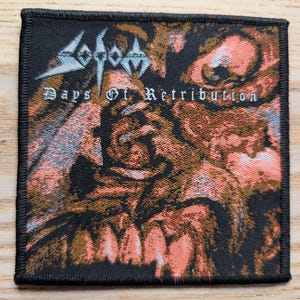 Sodom Days of Retribution Sew On Patch 10 x 10cm