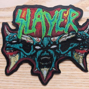 Slayer Demon Iron On Patch 9.5 x 11.5cm