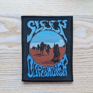 Sleep Dopesmoker Woven Sew On Patch 12 x 9cm