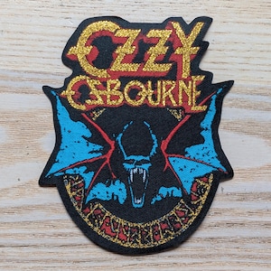 Ozzy Osbourne Woven Iron on Patch 11 x 9cm