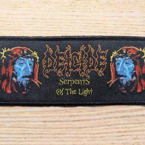 Deicide Serpents of the Light Woven Patch 16 x 6.5cm
