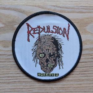 Repulsion Horrified Woven Patch 10cm Diameter