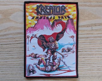 Ecusson tissé à coudre Kreator Endless Pain 13,5 x 9,5 cm