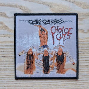 Carcass Choice Cuts Woven Patch 10 x 10cm