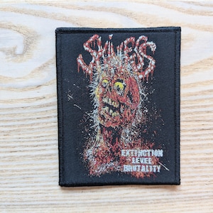 Skinless Extinction Level Brutality Woven Patch 11.5 x 9cm
