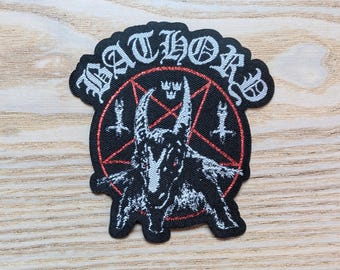 Bathory Goat Iron On Patch 10 x 9xm
