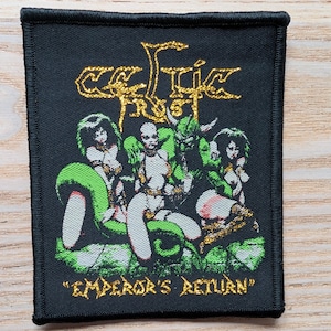 Celtic Frost Emperor&#39;s Return Woven Patch 10.5 x 9cm