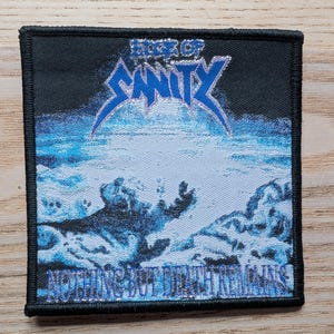 Edge of Sanity Nothing But Death Remains Woven Sew On Patch 10 x 10cm