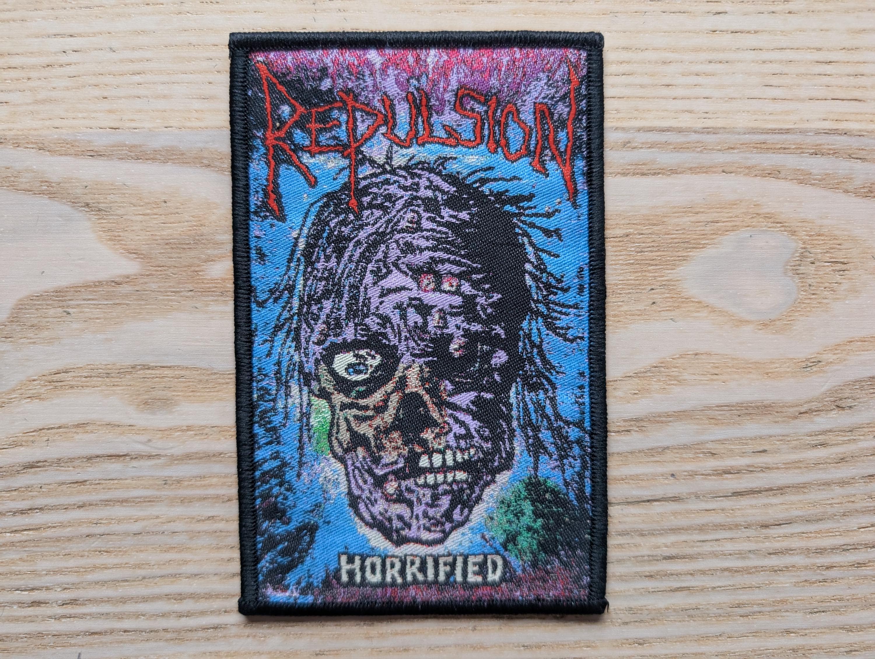Repulsion Horrified Colour Woven Sew on Patch 12.5 X 8cm - Etsy