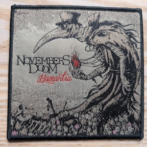 Novembers Doom Hermatia Sew On Patch 10 x 10cm