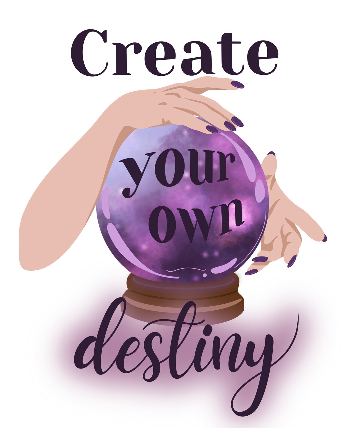 Create Your Own Destiny Wall Art Digital Art Greeting Etsy