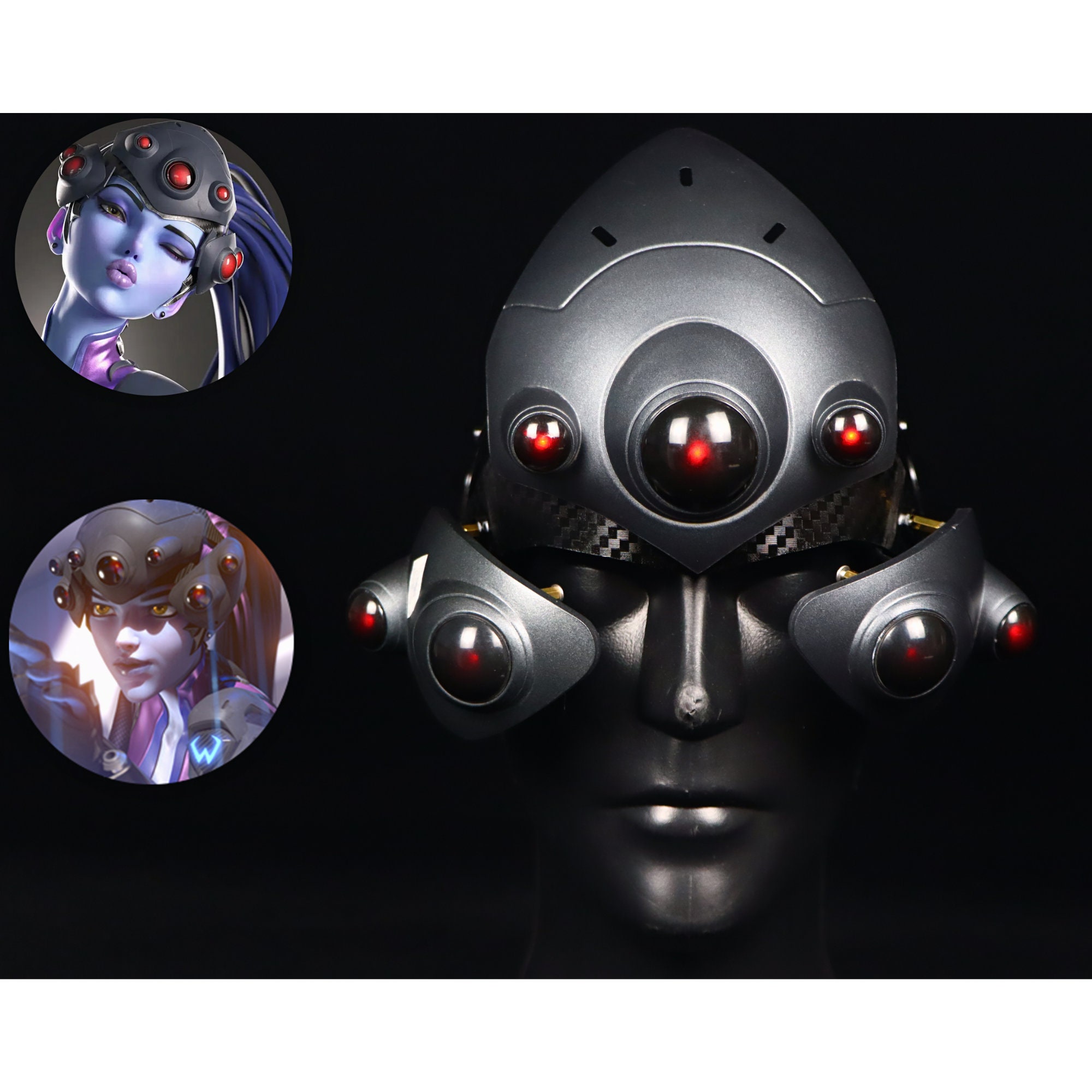 th?q=2023 Widowmaker Helmet, OW Widowmaker Cosplay, Widowmaker Lightup  Wearable Helmet, Video Game Prop Replica paint a 