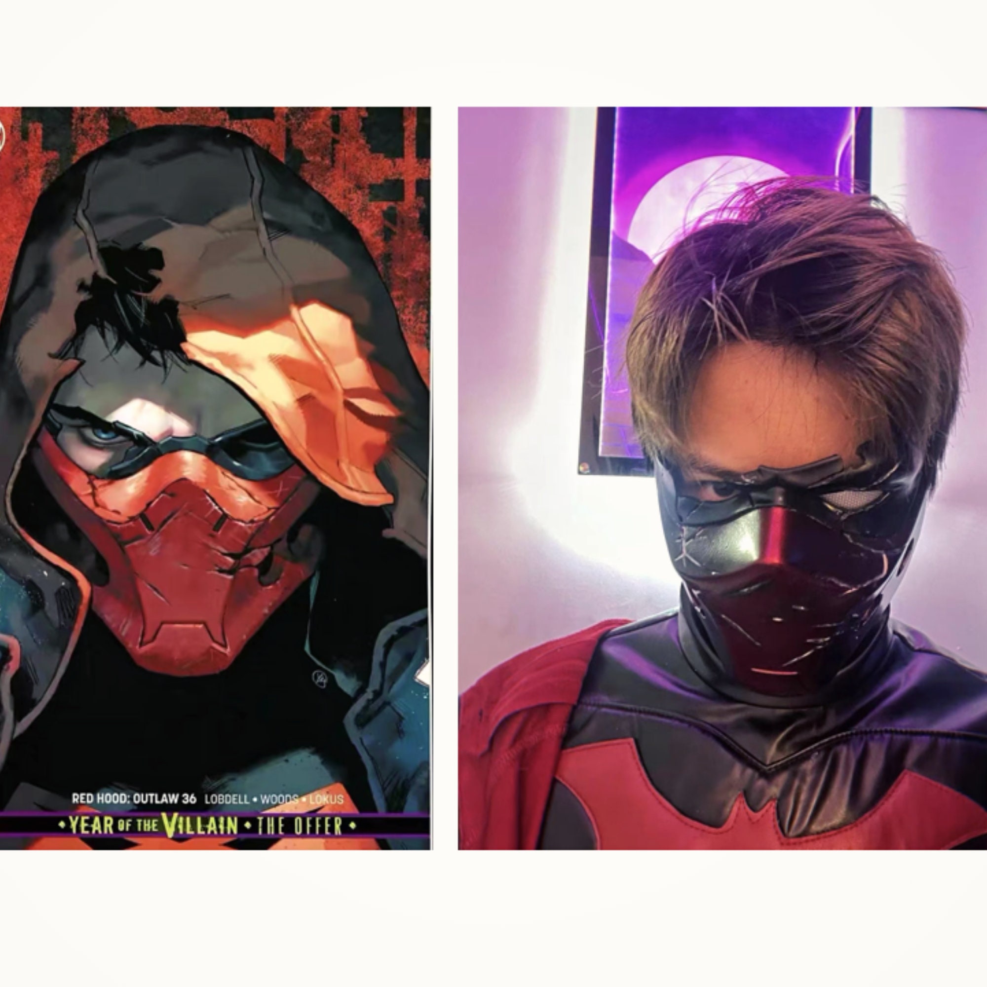 Red Hood Outlaw Mask Etsy