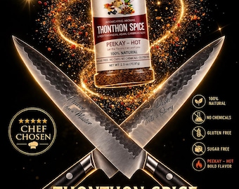 Hot Spice Blend – ThonThon Spice Peekay | All Purpose Seasoning | Spicy BBQ Rub | Natural, Gluten-Free, Seafood | Gourmet Cooking Spice