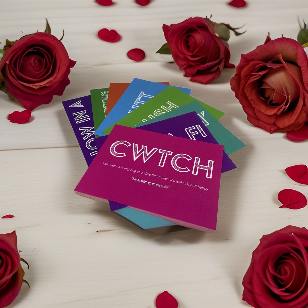 Buy Pack of Lush Pop Colour Welshisms Postcards X 7 Online in India - Etsy