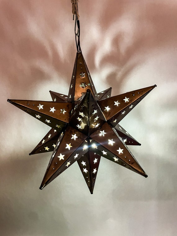 Mexican Stars Moravian Tin Estrellas 16 13 11 Inches Estrellas De