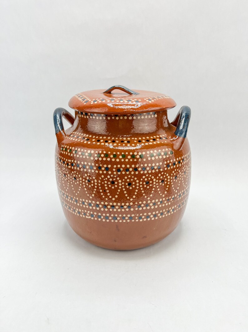 Mexican Clay Cooking Pot With Lid 5 L Etsy